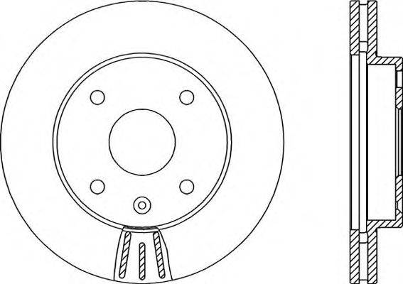 OPEN PARTS BDA214620 гальмівний диск