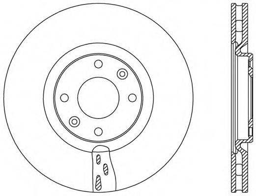 OPEN PARTS BDA245320 гальмівний диск