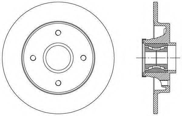 OPEN PARTS BDA251030 гальмівний диск