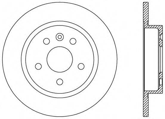 OPEN PARTS BDA253710 гальмівний диск