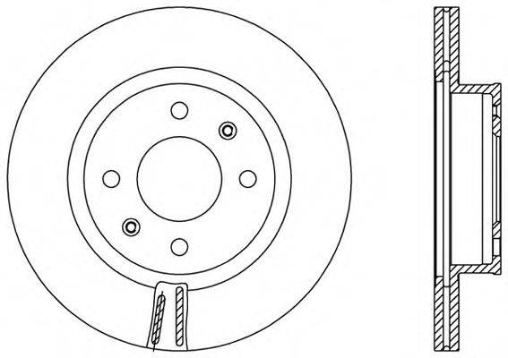 OPEN PARTS BDA255820 гальмівний диск