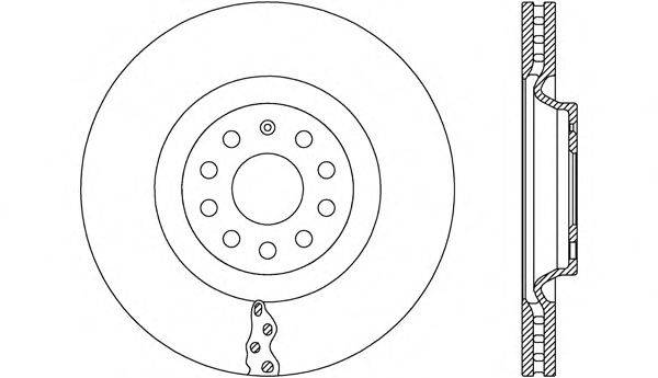 OPEN PARTS BDA266520 гальмівний диск