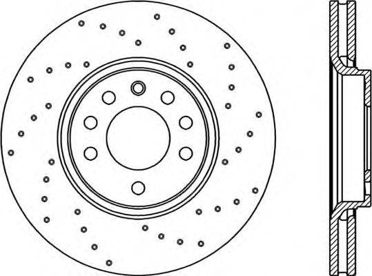 OPEN PARTS BDRS199025 гальмівний диск