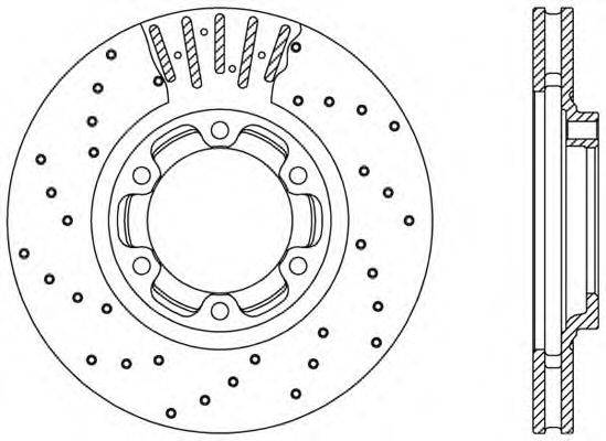 OPEN PARTS BDRS212225 гальмівний диск