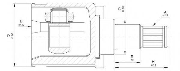 OPEN PARTS CVJ563420 Шарнірний комплект, приводний вал