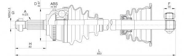 OPEN PARTS DRS628500 Приводний вал