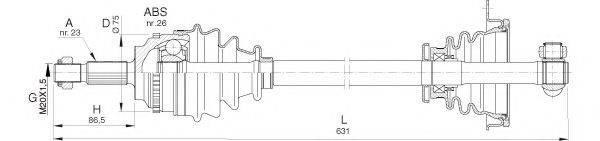 OPEN PARTS DRS639900 Приводний вал