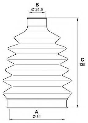 OPEN PARTS SJK705800 Комплект пильника, приводний вал