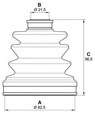 OPEN PARTS SJK706700 Комплект пильника, приводний вал