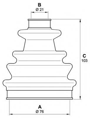 OPEN PARTS SJK708000 Комплект пильника, приводний вал