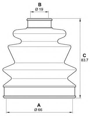 OPEN PARTS SJK715600 Комплект пильника, приводний вал