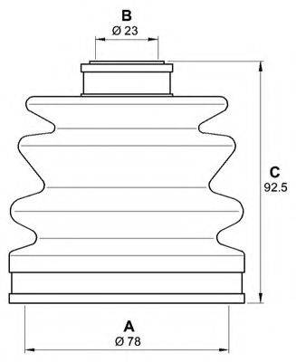 OPEN PARTS SJK716900 Комплект пильника, приводний вал