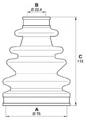 OPEN PARTS SJK722300 Комплект пильника, приводний вал