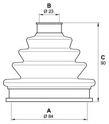 OPEN PARTS SJK724000 Комплект пильника, приводний вал