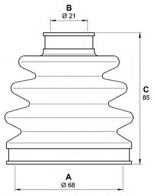 OPEN PARTS SJK724200 Комплект пильника, приводний вал