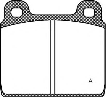 OPEN PARTS BPA000220 Комплект гальмівних колодок, дискове гальмо