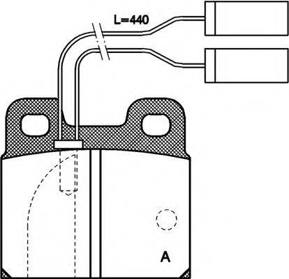 OPEN PARTS BPA000501 Комплект гальмівних колодок, дискове гальмо