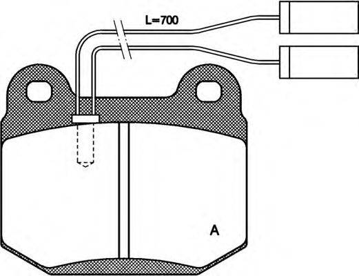 OPEN PARTS BPA001401 Комплект гальмівних колодок, дискове гальмо