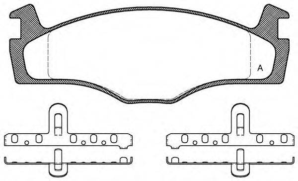 OPEN PARTS BPA017100 Комплект гальмівних колодок, дискове гальмо