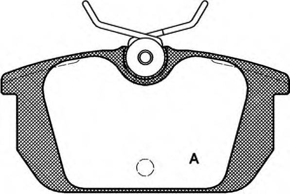 OPEN PARTS BPA023100 Комплект гальмівних колодок, дискове гальмо