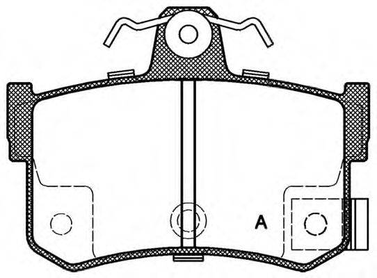 OPEN PARTS BPA025112 Комплект гальмівних колодок, дискове гальмо