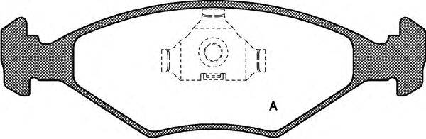 OPEN PARTS BPA028100 Комплект гальмівних колодок, дискове гальмо