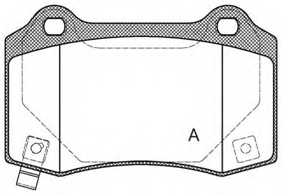 OPEN PARTS BPA043454 Комплект гальмівних колодок, дискове гальмо