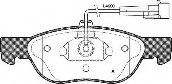 OPEN PARTS BPA058711 Комплект гальмівних колодок, дискове гальмо