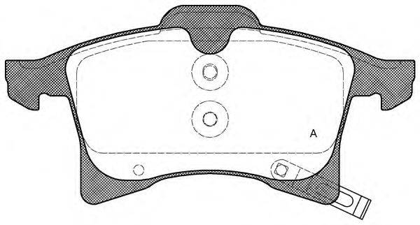 OPEN PARTS BPA103602 Комплект гальмівних колодок, дискове гальмо