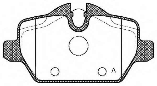 OPEN PARTS BPA113200 Комплект гальмівних колодок, дискове гальмо