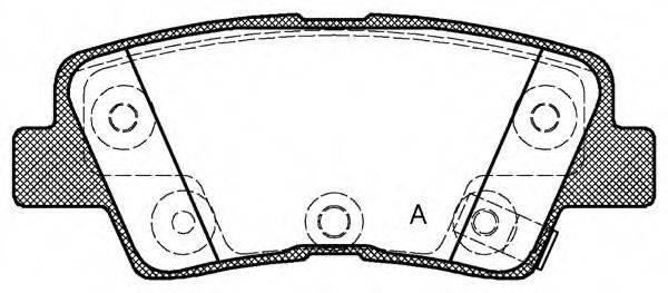 OPEN PARTS BPA136242 Комплект гальмівних колодок, дискове гальмо