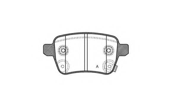 OPEN PARTS BPA145012 Комплект гальмівних колодок, дискове гальмо