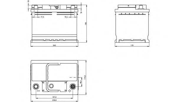 OPEN PARTS BT055L200 Стартерна акумуляторна батарея