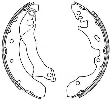 OPEN PARTS BSA201100 Комплект гальмівних колодок