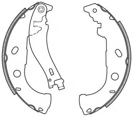 OPEN PARTS BSA202200 Комплект гальмівних колодок