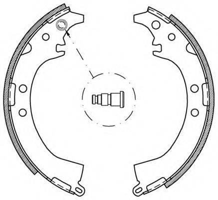 OPEN PARTS BSA203100 Комплект гальмівних колодок