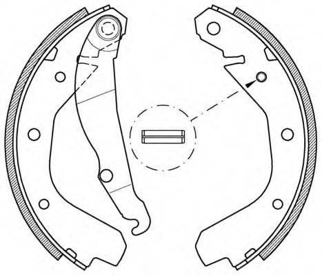 OPEN PARTS BSA203400 Комплект гальмівних колодок