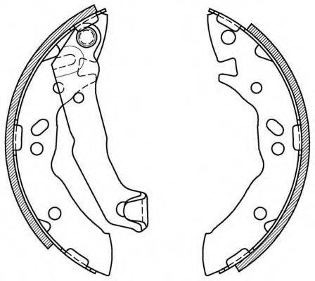 OPEN PARTS BSA205600 Комплект гальмівних колодок