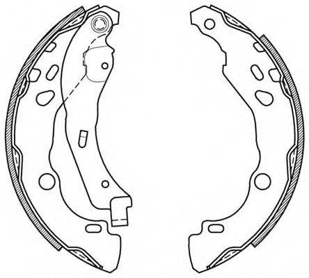 OPEN PARTS BSA207900 Комплект гальмівних колодок