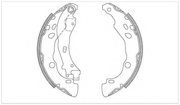 OPEN PARTS BSA208000 Комплект гальмівних колодок