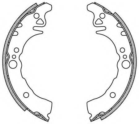 OPEN PARTS BSA208400 Комплект гальмівних колодок