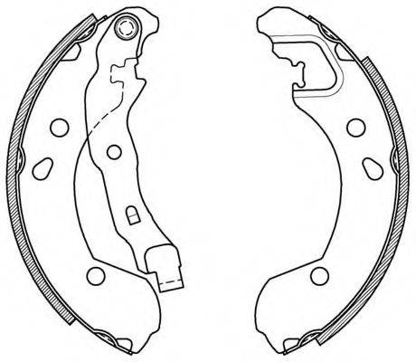 OPEN PARTS BSA208700 Комплект гальмівних колодок