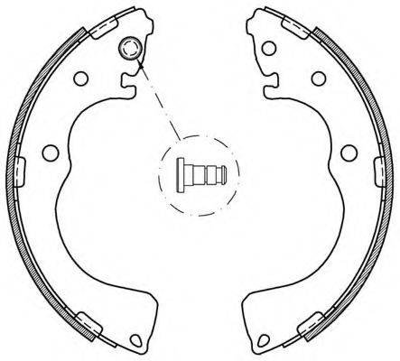 OPEN PARTS BSA209100 Комплект гальмівних колодок