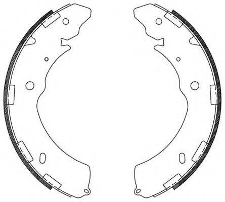 OPEN PARTS BSA212900 Комплект гальмівних колодок