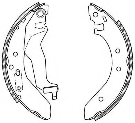 OPEN PARTS BSA215200 Комплект гальмівних колодок