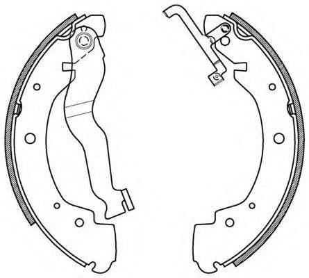 OPEN PARTS BSA215300 Комплект гальмівних колодок