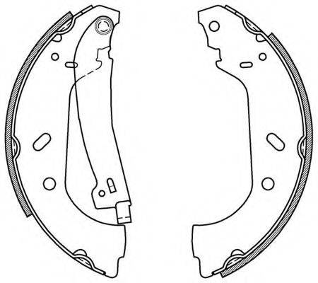 OPEN PARTS BSA215900 Комплект гальмівних колодок