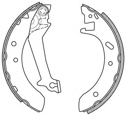 OPEN PARTS BSA217000 Комплект гальмівних колодок