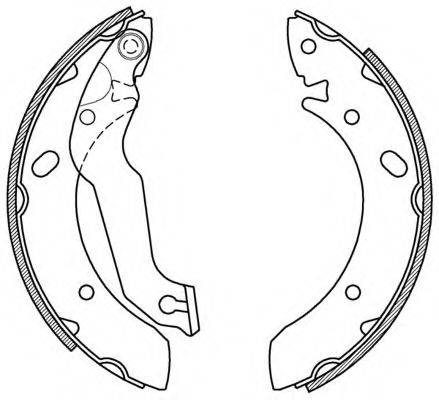 OPEN PARTS BSA217400 Комплект гальмівних колодок