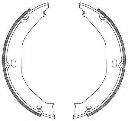 OPEN PARTS BSA218300 Комплект гальмівних колодок